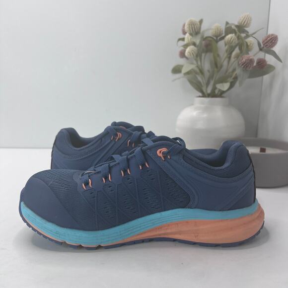 KEEN Utility Vista Energy Sneakers Moonlight Blue/Cantaloupe Women's US 7M - Picture 7 of 9